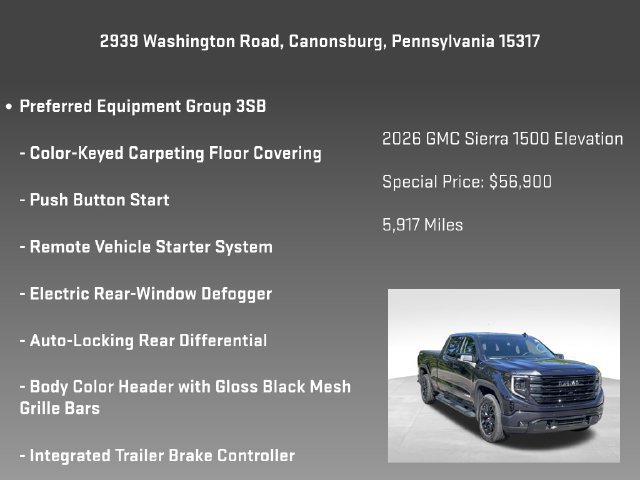 Certified 2026 GMC Sierra 1500 Elevation w/ Elevation Premium Package AWD/4WD image 10