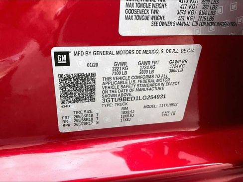 Used 2020 GMC Sierra 1500 SLE w/ SLE Value Package AWD/4WD image 37