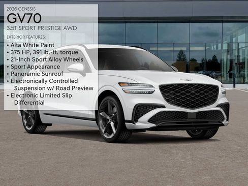 New 2026 Genesis GV70 3.5T Sport Prestige AWD/4WD image 3
