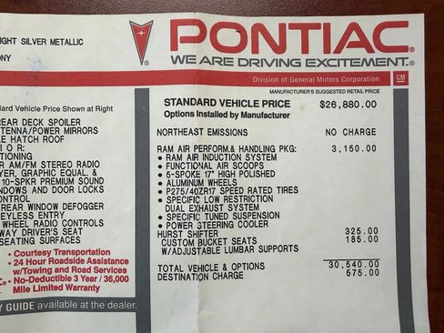 Used 2000 Pontiac Firebird Formula image 11