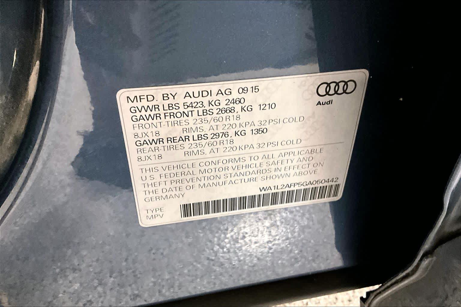 Used 2016 Audi Q5 2.0T Premium Plus w/ Premium Plus Package AWD/4WD image 34