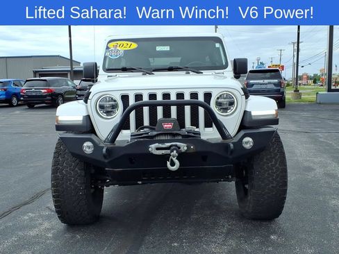 Used 2021 Jeep Wrangler Unlimited Sahara w/ LED Lighting Group AWD/4WD image 2