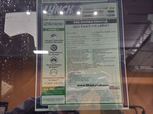 Used 2023 Ford F150 Lariat w/ Equipment Group 502A High image 41