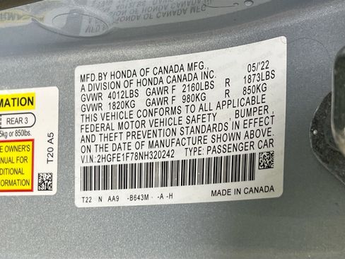 Used 2022 Honda Civic EX image 31