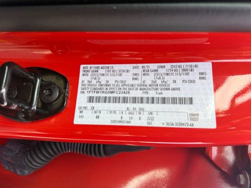 Used 2021 Ford F150 Raptor w/ Equipment Group 801A High image 32