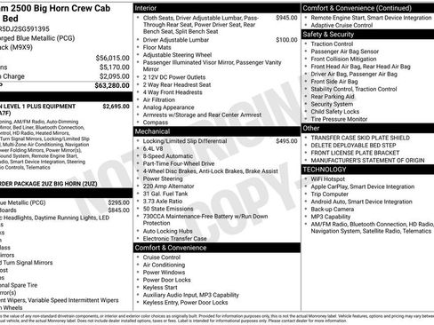Used 2025 RAM 2500 Big Horn AWD/4WD image 36