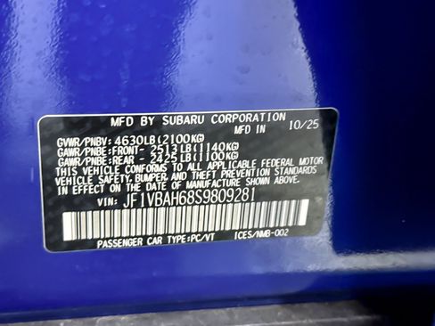 Used 2025 Subaru WRX Premium AWD/4WD image 21
