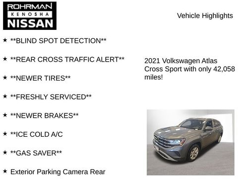 Used 2021 Volkswagen Atlas Cross Sport S image 8