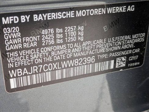 Used 2020 BMW 530i xDrive w/ Premium Package AWD/4WD image 16