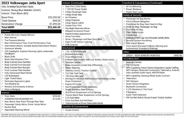 Used 2023 Volkswagen Jetta Sport FWD image 5