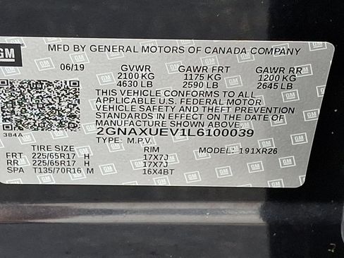 Used 2020 Chevrolet Equinox LT AWD/4WD image 27