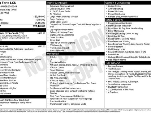 Used 2024 Kia Forte LXS w/ LXS Technology Package FWD image 10
