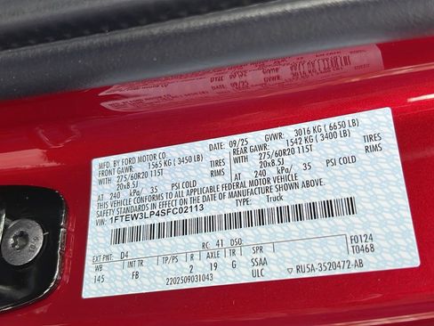 New 2025 Ford F150 XLT w/ Equipment Group 302A MID image 37