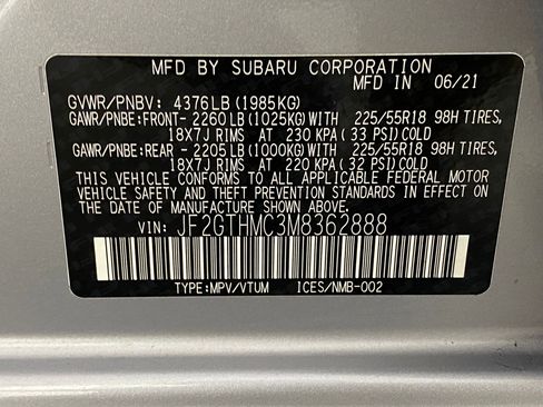 Used 2021 Subaru Crosstrek 2.5i Limited w/ Popular Package #5 image 22