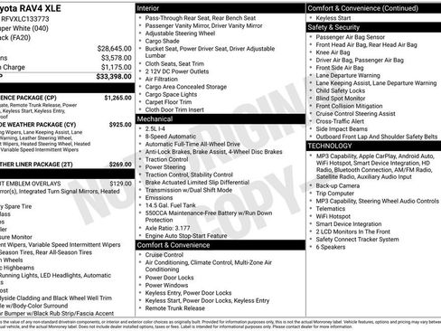 Used 2020 Toyota RAV4 XLE w/ Convenience Package image 11