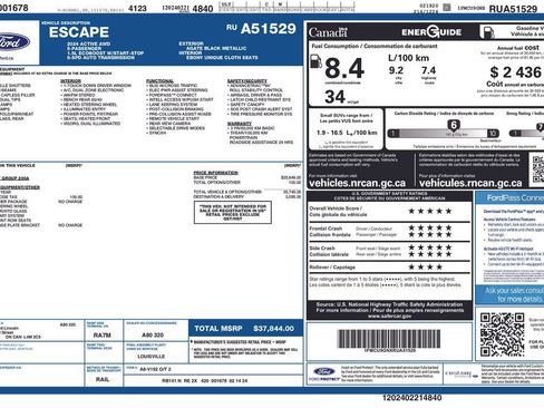Used 2024 Ford Escape Active AWD/4WD image 21