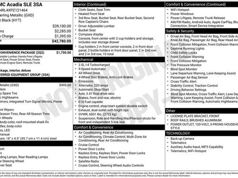 Used 2023 GMC Acadia SLE w/ Driver Convenience Package image 2