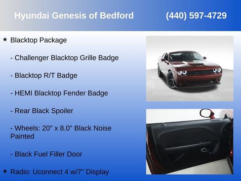 Used 2022 Dodge Challenger R/T w/ Blacktop Package RWD image 14