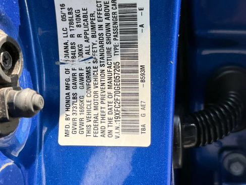 Used 2016 Honda Civic EX image 39