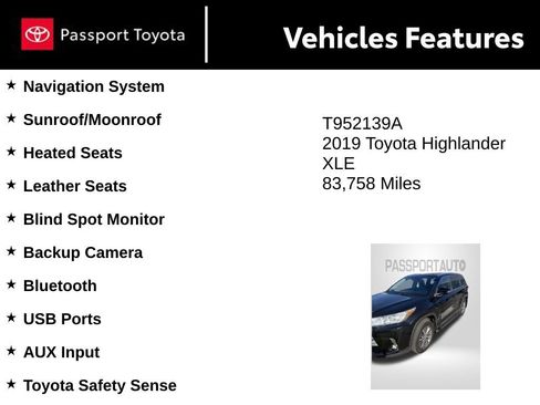 Used 2019 Toyota Highlander XLE AWD/4WD image 8
