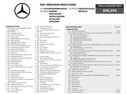 Used 2021 Mercedes-Benz C 63 AMG S image 77