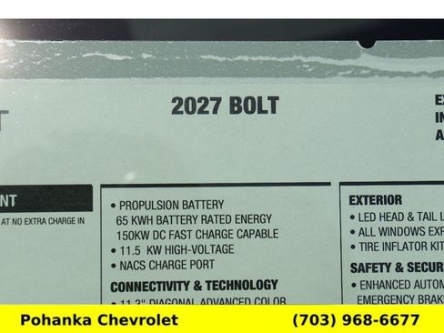 New 2027 Chevrolet Bolt LT FWD image 29