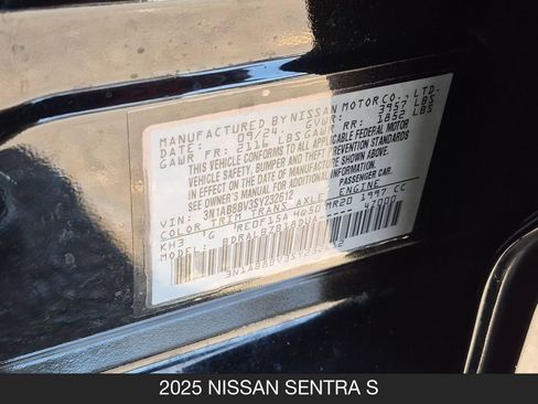 Certified 2025 Nissan Sentra S FWD image 26
