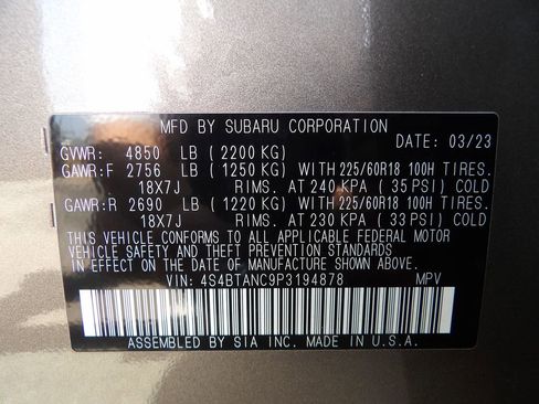 Used 2023 Subaru Outback Limited AWD/4WD image 34