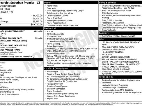 New 2026 Chevrolet Suburban Premier image 26
