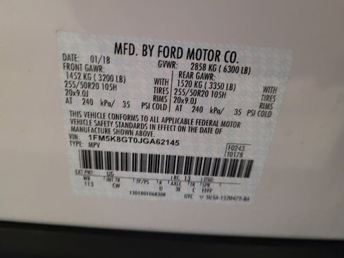 Used 2018 Ford Explorer Sport w/ Equipment Group 401A image 33