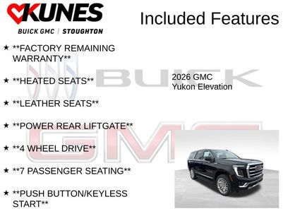 New 2026 GMC Yukon Elevation w/ LPO, Floor Liner Package