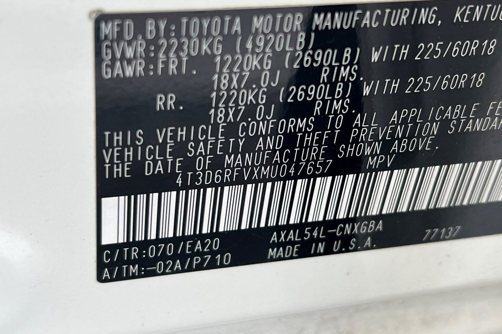 Certified 2021 Toyota RAV4 Limited AWD/4WD image 29