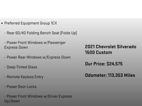 Used 2021 Chevrolet Silverado 1500 Custom image 6