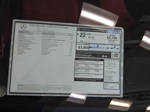 New 2026 Mercedes-Benz AMG GT 43 image 15
