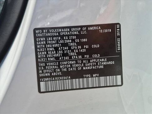 Used 2019 Volkswagen Atlas SEL Premium AWD/4WD image 25