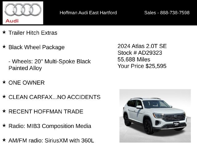 Used 2024 Volkswagen Atlas SE w/ Black Wheel Package AWD/4WD image 6