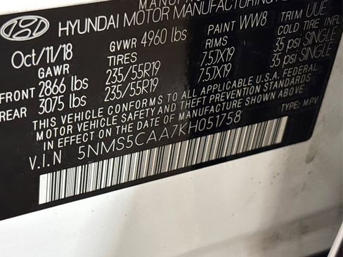 Used 2019 Hyundai Santa Fe Ultimate image 18