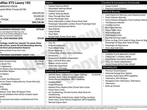 Used 2017 Cadillac XT5 Luxury w/ Driver Awareness Package image 14