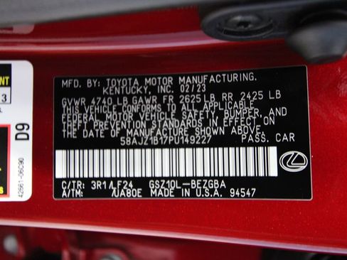 Used 2023 Lexus ES 350 F Sport image 47