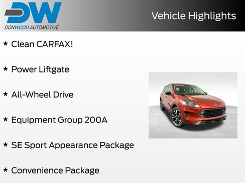 Used 2021 Ford Escape SE w/ SE Sport Appearance Package AWD/4WD image 3