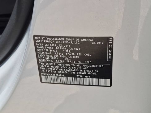 Used 2019 Volkswagen Atlas SEL R-Line FWD image 26