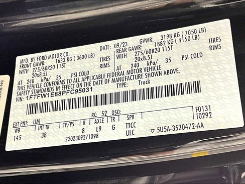 Used 2023 Ford F150 Platinum w/ Equipment Group 701A High image 34