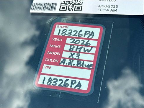Certified 2026 BMW X3 xDrive30i AWD/4WD image 19