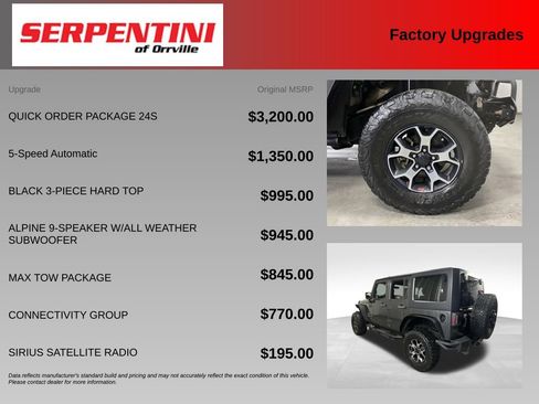 Used 2016 Jeep Wrangler Unlimited Sport w/ Quick Order Package 24S AWD/4WD image 6