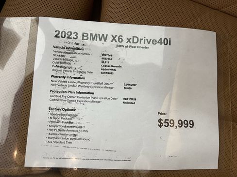 Certified 2023 BMW X6 xDrive40i w/ M Sport Package image 18