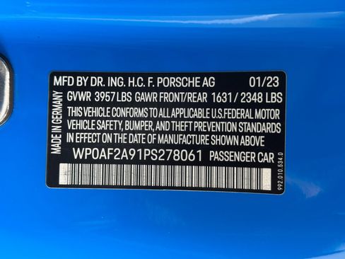 Used 2023 Porsche 911 GT3 RS w/ Weissach Package RWD image 45