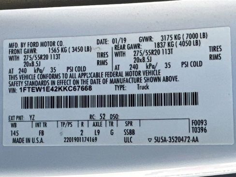 Used 2019 Ford F150 XLT w/ Equipment Group 302A Luxury image 30