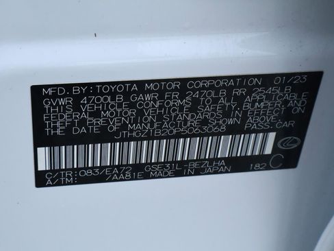 Used 2023 Lexus IS 350 F Sport w/ Memory Package RWD image 24