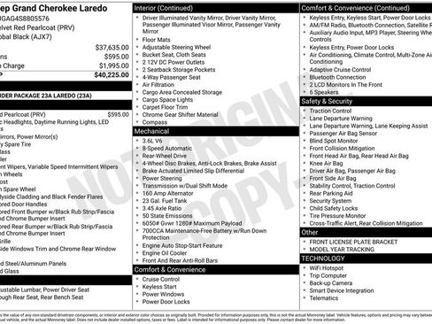 New 2025 Jeep Grand Cherokee Laredo RWD image 21