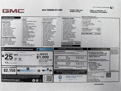 Used 2024 GMC Terrain AT4 w/ LPO, Floor Liner Package AWD/4WD image 27